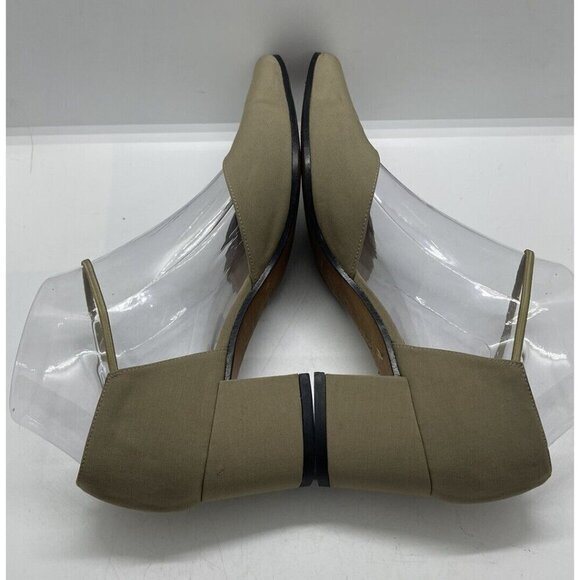 VanEli Beige Square Toe Block Heel Pumps Vintage 90’s Size 7.5N Dress Shoes - Picture 6 of 10